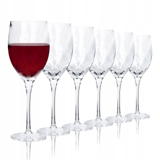 Poháre na víno - Poháre na červené víno Krosno ROMANCE transparent 320ml 6 ks.